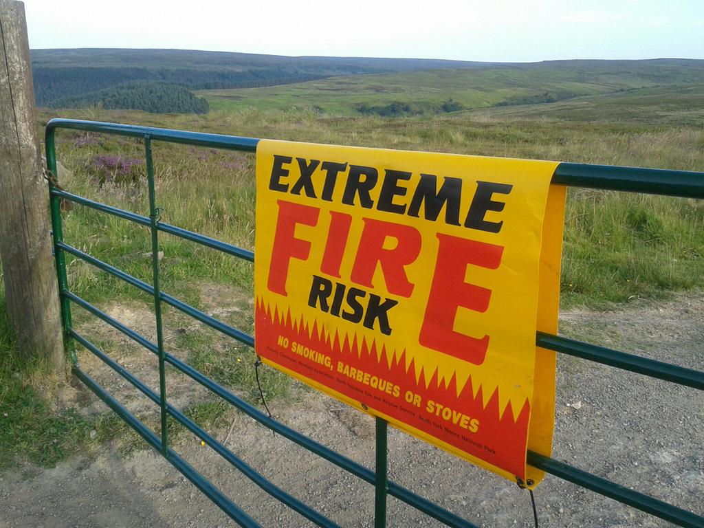 North York Moors on fire alert